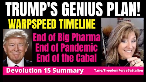 Trump's Genius Plan - Devolution 15 - Warpspeed Timeline 1-4-22 Full video here