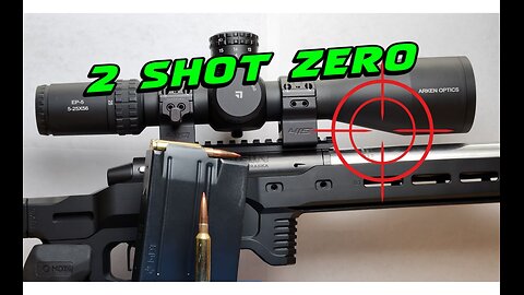 How to zero your scope in 2 shots