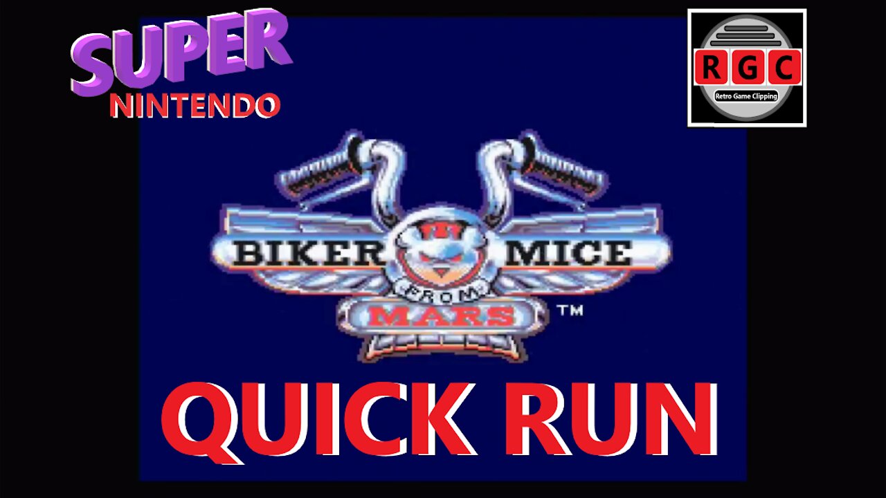 Biker Mice From Mars - Quick Run - Retro Game Clipping