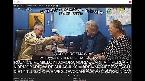 RÓZNICE POMIĘDZY KOMORĄ NORMOBARII A HIPERBARII. NORMOBARIA W REGULACJI KOMÓREK MACIERZYSTYCH. WARTO ROZMAWIAĆ POKRYWKA & UFNAL & KACZOROWSKI. TV INFO 2024