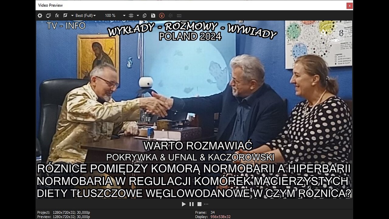 RÓZNICE POMIĘDZY KOMORĄ NORMOBARII A HIPERBARII. NORMOBARIA W REGULACJI KOMÓREK MACIERZYSTYCH. WARTO ROZMAWIAĆ POKRYWKA & UFNAL & KACZOROWSKI. TV INFO 2024