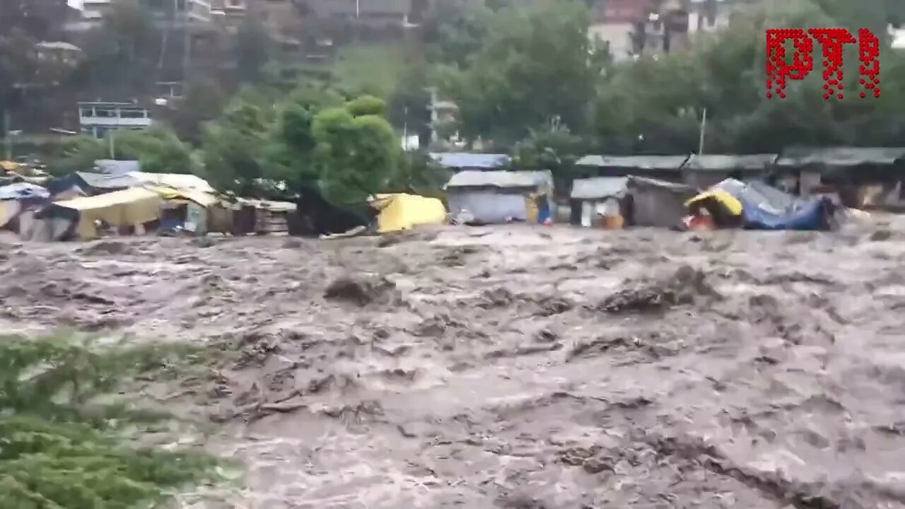 FLOOD IN KULLU DISTRICT HIMACHAL PRADESH [ BEAS RIVER ]