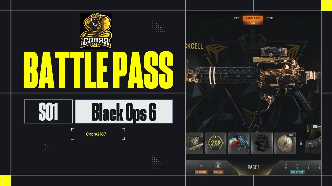 Call Of Duty Black ops 6 Season One Complete Battle Pass