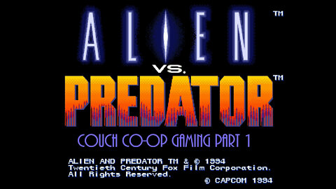 Couch co-op gaming Alien VS Predator part 1