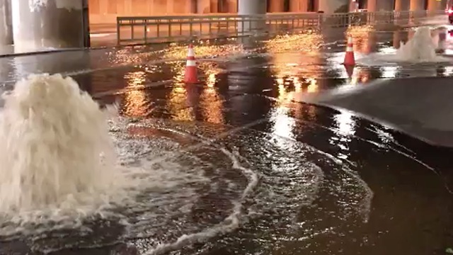 VIDEO: Sky Harbor passenger pickup area floods