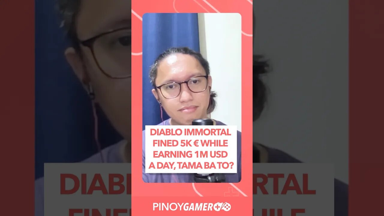 Diablo Immortal Fined #diablo #philippines #pinoygamerph #podcastphilippines #shorts #shortsph