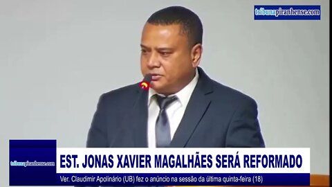 VEREADOR CLAUDIMIR APOLINÁRIO ANUNCIA REFORMA DO ESTÁDIO JONAS XAVIER MAGALHÃES