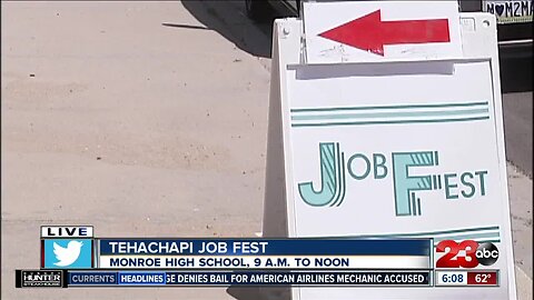 Job Fest Kern County is hosting its first-ever hiring event in Tehachapi today