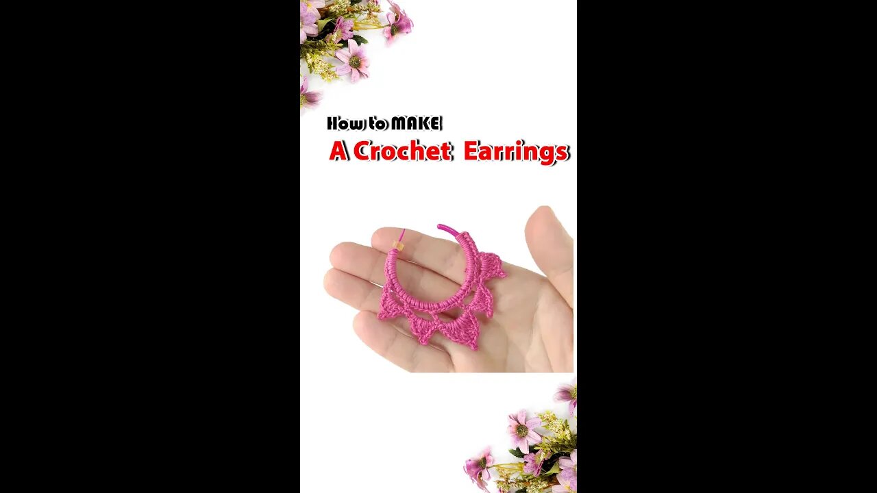 How To Crochet Circle Earrings #Shorts