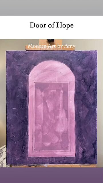 Door of Hope Painting, Bible Verse Art, Hosea, Open Door Art, Painterly Artwork, How to Paint From the Bible