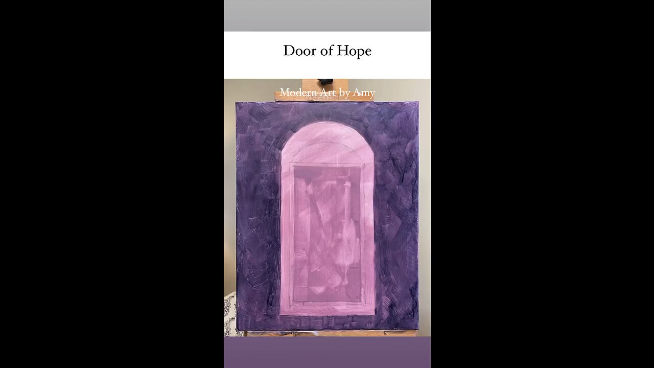 Door of Hope Painting, Bible Verse Art, Hosea, Open Door Art, Painterly Artwork, How to Paint From the Bible