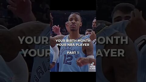 Your Birth month your NBA Player😈 #youtubeshorts #subscribe