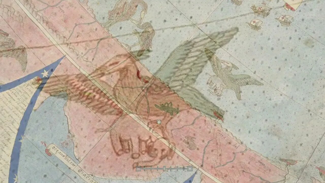 criaturas estranhas em mapas antigo