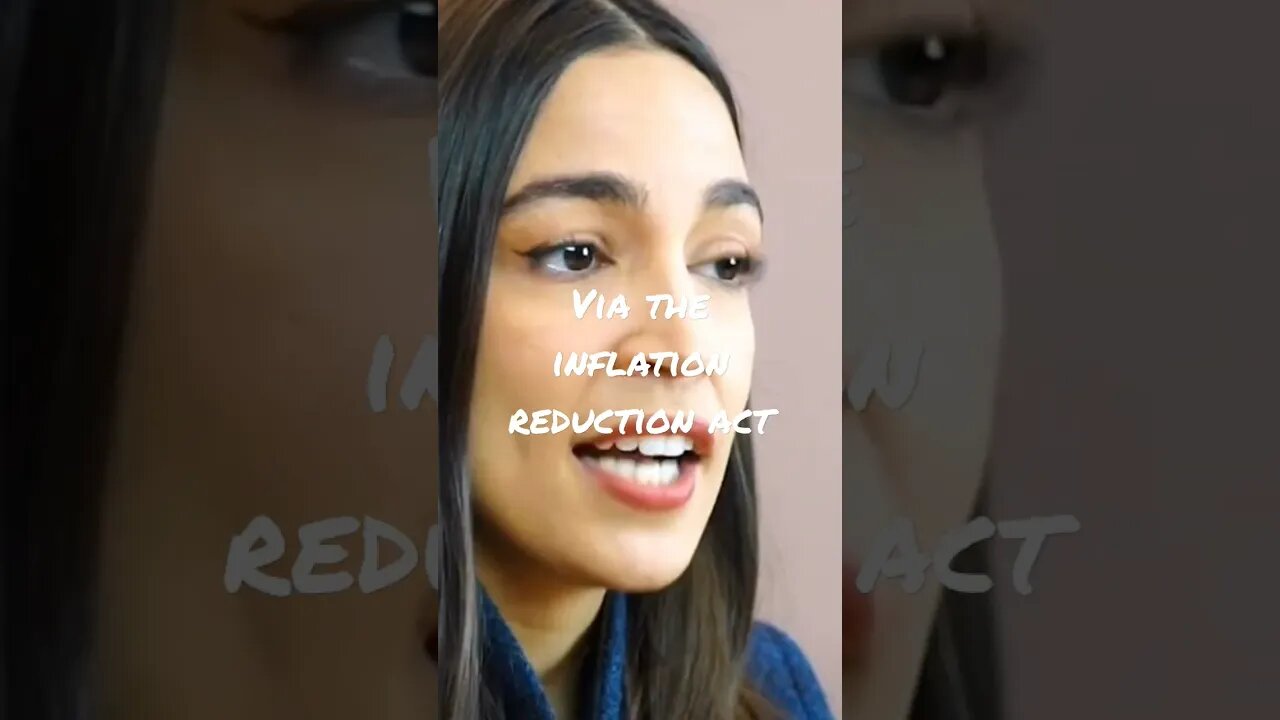 AOC makes BOLD claim that the inflation reduction act will lower energy bills by $1,000!!!! #aoc