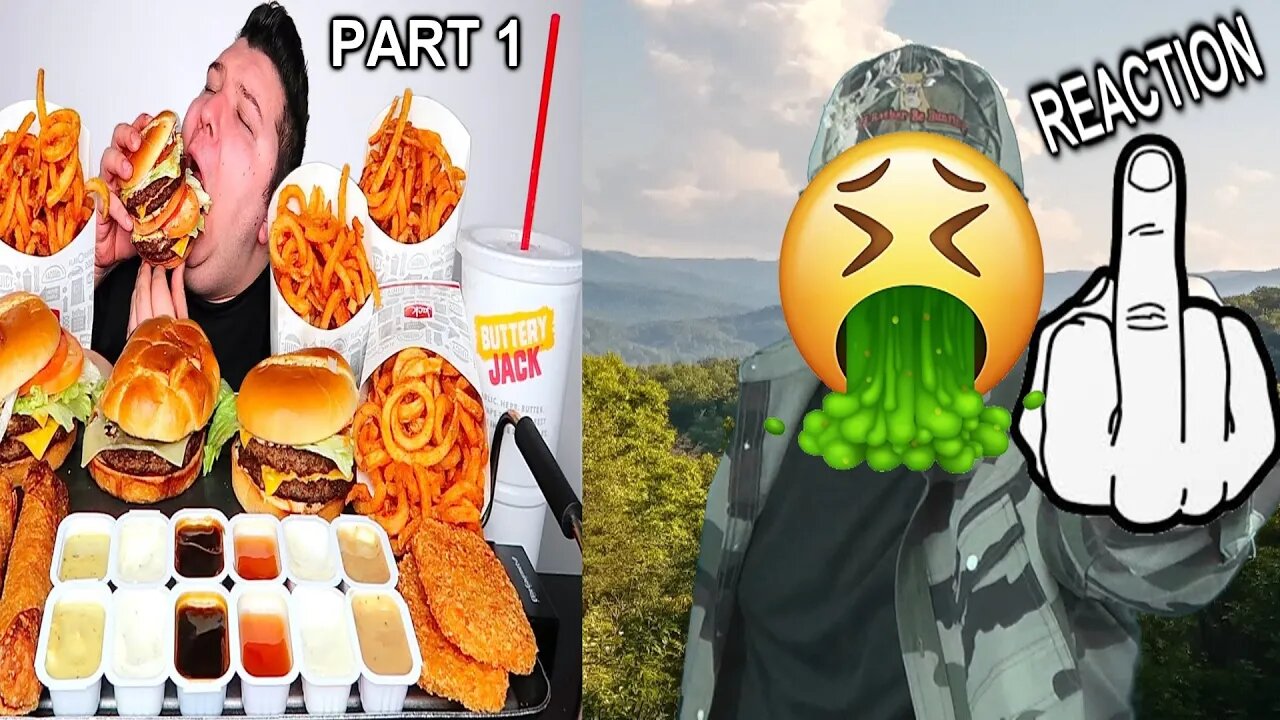 Massive Jack In The Box Feast - Mukbang (Nikocado Avocado) (Part 1) REACTION!!! (BBT)