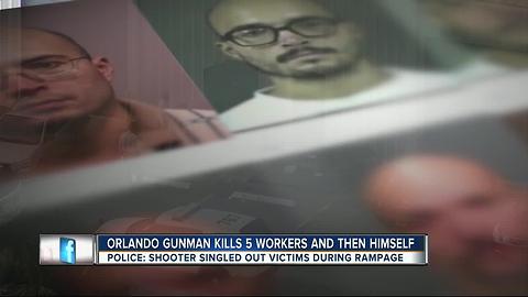 Orlando gunman kills 5 workers and then himself