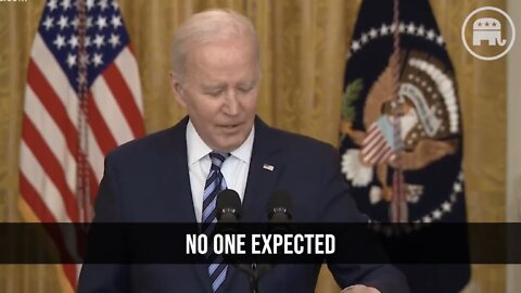 Biden Said “No One Expected” Sanctions on Russia “To Prevent Anything from Happening."