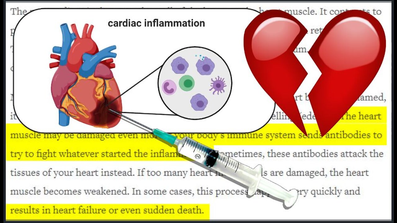 'Heartbreaking' Update On COVID Vaccine Causing Inflammation & Sudden Death!