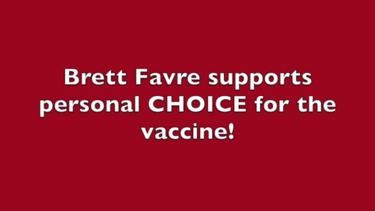 BRETT FAVRE 'VAXX IS A PERSONAL CHOICE' TO CNN (CRIMINAL NEWS NETWORK) OPERATIVE! (RUMBLE SUPPRESSED VIDEO)