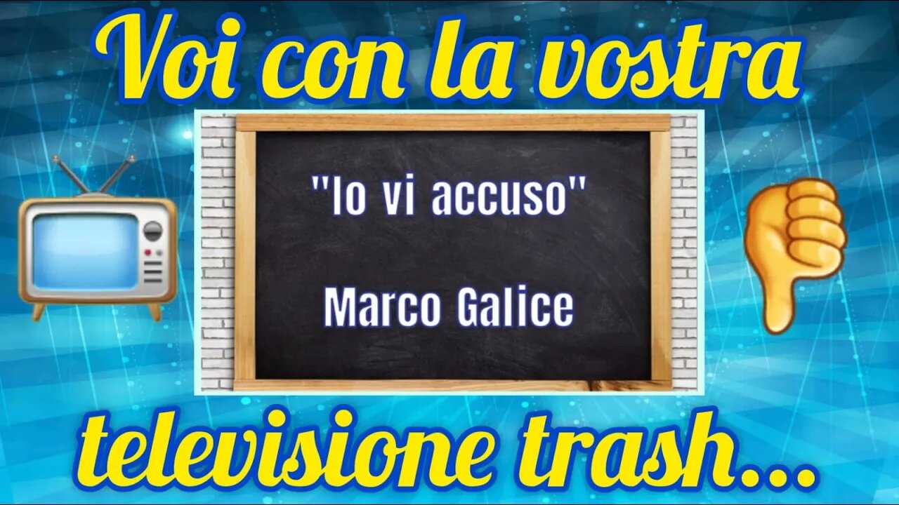 La lettera aperta del prof. Marco Galice fa bene all'anima!