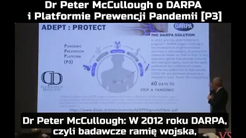 Dr Peter McCullough o DARPA i Platformie Prewencji Pandemii [P3]