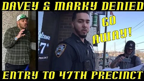 Frauditors Lil Davey & Lil Marky Denied Entry to 47th Police Precinct in NYC!