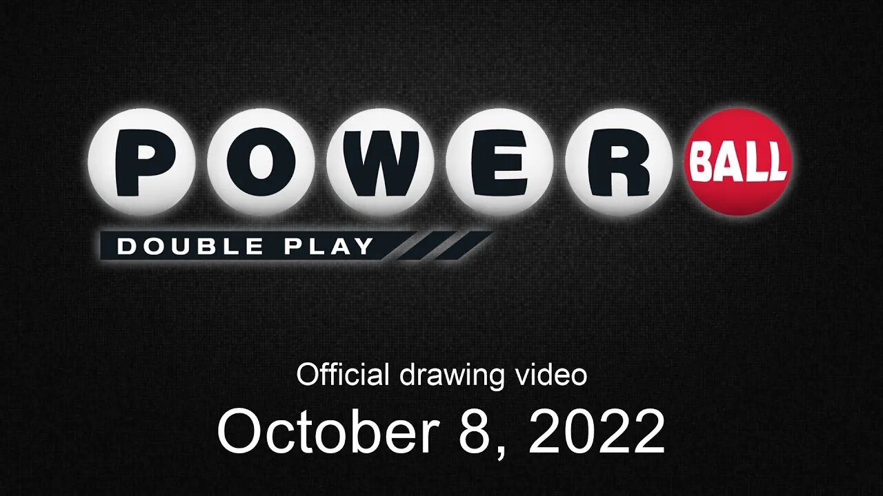 Powerball Double Play drawing for October 8, 2022