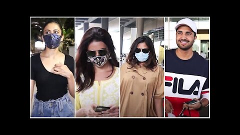 Rakul Preet, Karishma Tanna, Richa Chadha & Jassie Gill spotted at the Airport | SpotboyE