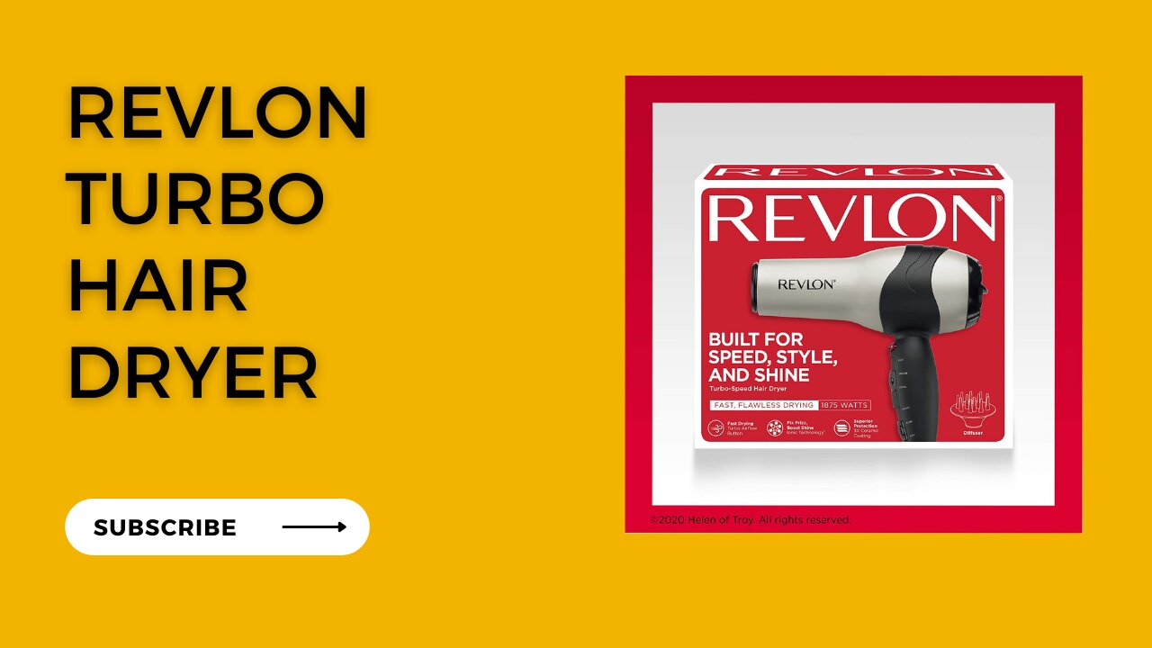 ✅Revlon Turbo Hair Dryer -Review