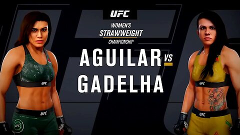EA Sports UFC 3 Gameplay Claudia Gadelha vs Jessica Aguilar