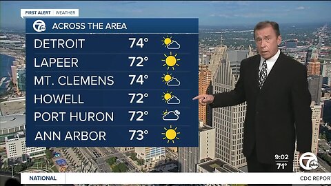 Detroit weather: Still humid with a storm chance