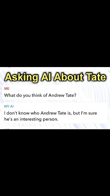 I Asked AI About Andrew Tate...