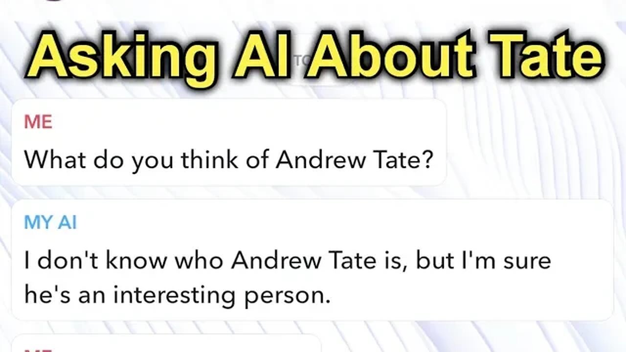 I Asked AI About Andrew Tate...