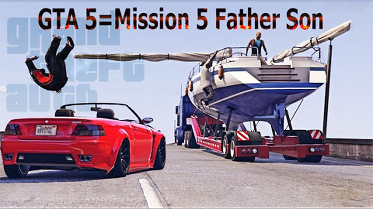 GTA 5 Mission 5 Father Son Game Play Game over pk