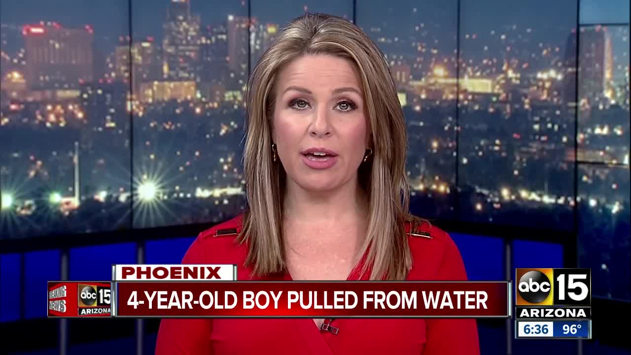 4-year-old boy pulled from Phoenix pool, rushed to hospital