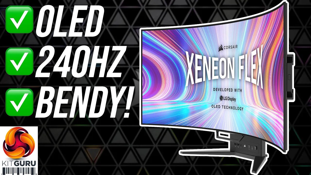 Corsair Xeneon Flex OLED Review - this monitor BENDS!