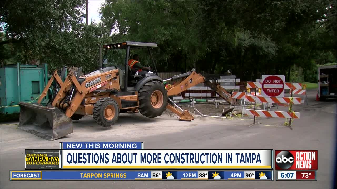 Viewer questions more construction on Idlewild Avenue in Tampa