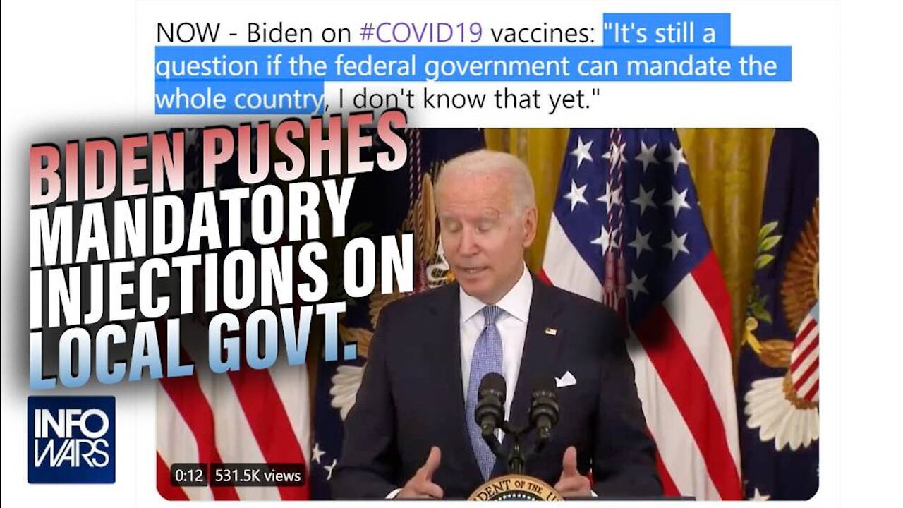Biden Pushes Mandated Injections on Local Government