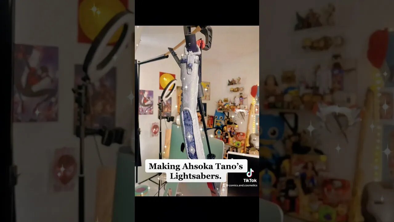 For the process & products for the #ahsoka #lightsabers sub our patreon for just $3 a month #cosplay