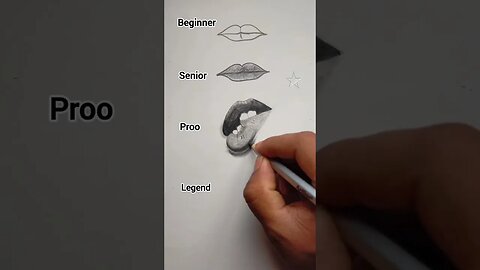 how to draw a realistic lips 👄😯 #art #youtubeshorts #shorts #trending #viral #@ArtwithBir_9