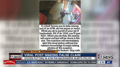 Police warn viral social media post gives false advice for robbery victims