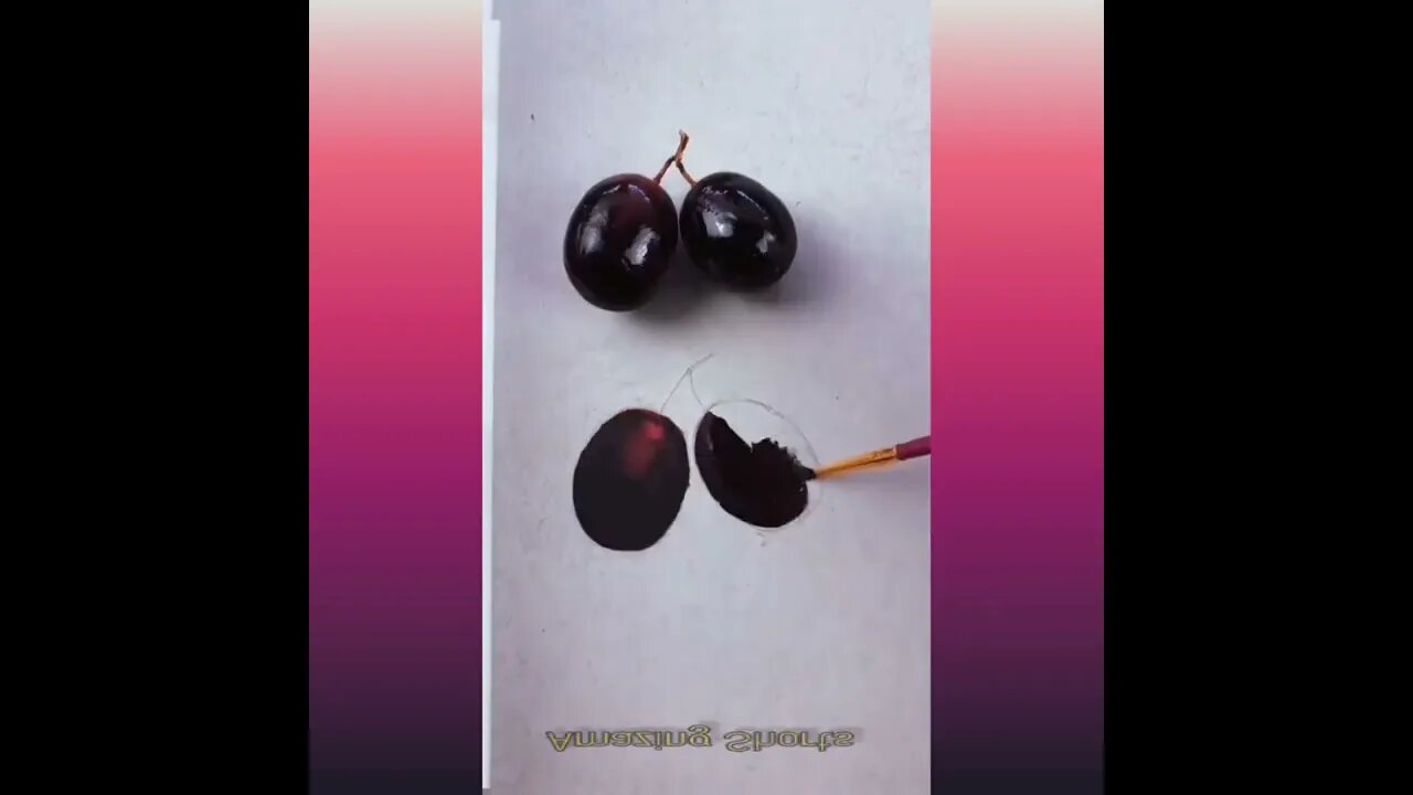Amazing 3D Drawing Work Cherry 🍒 #short #shorts #drawing