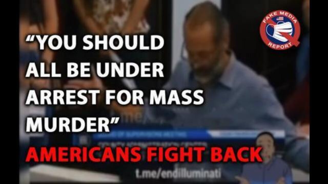 Man Drops Massive Truth Bomb - Tells Board Members They Should be "Arrested for Mass Murder"