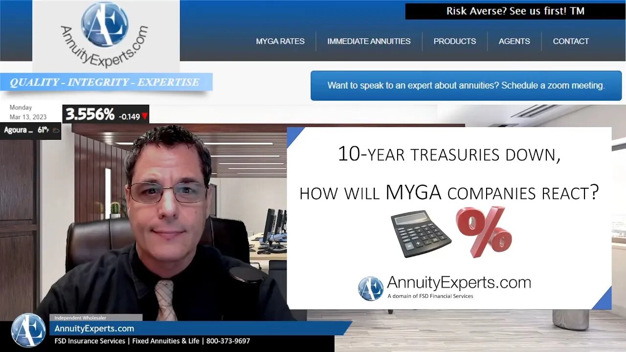 US Treasury Rates Are Down! How Will MYG Annuity Carriers React? A quick look a what may happen!