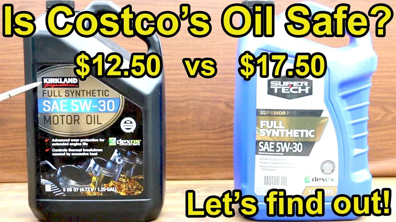 Is Costco's Kirkland Motor Oil Safe for Your Car? Let's find out! SuperTech Synthetic vs Kirkland