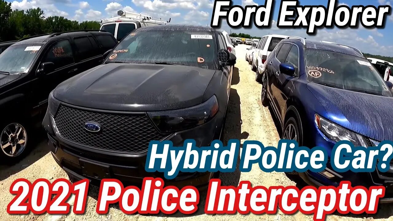 2021 Police Interceptor Ford Explorer Hybrid. COPART WALK AROUND