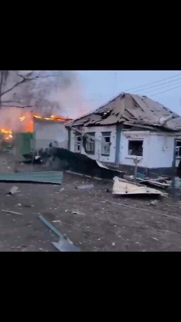 The Destructions War Brings, villages destroyed by Russian bombings, only civilians suffer!