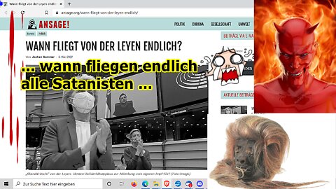 Alle Satanisten fliegen hoch, nein nach unten in die Hölle, wo sie hingehören, usw.!!!“ ...