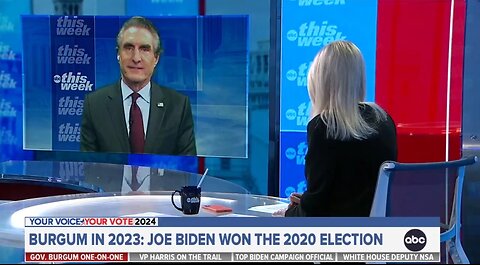 Gov Doug Burgum Schools Liberal Host on 2020 Election