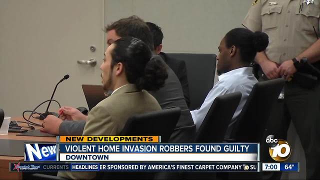 Violent home invasion robbers found guilty